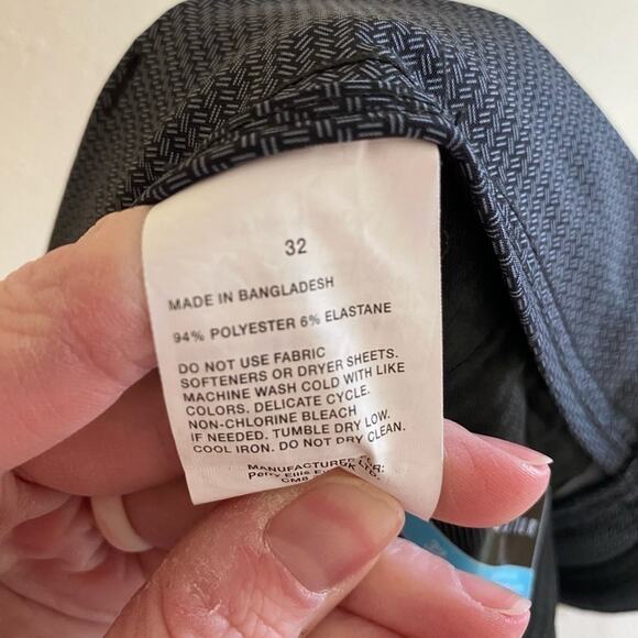 PGA Tour Dark Gray Herringbone Pattern Lightweight Golf Shorts Size 32 - Picture 6 of 8